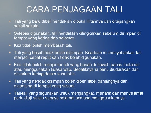 Tali ikatan dan simpulan