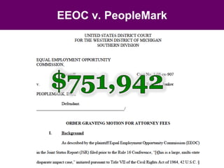 EEOC v. PeopleMark
 