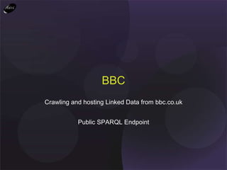 Crawling and hosting Linked Data from bbc.co.uk Public SPARQL Endpoint BBC 