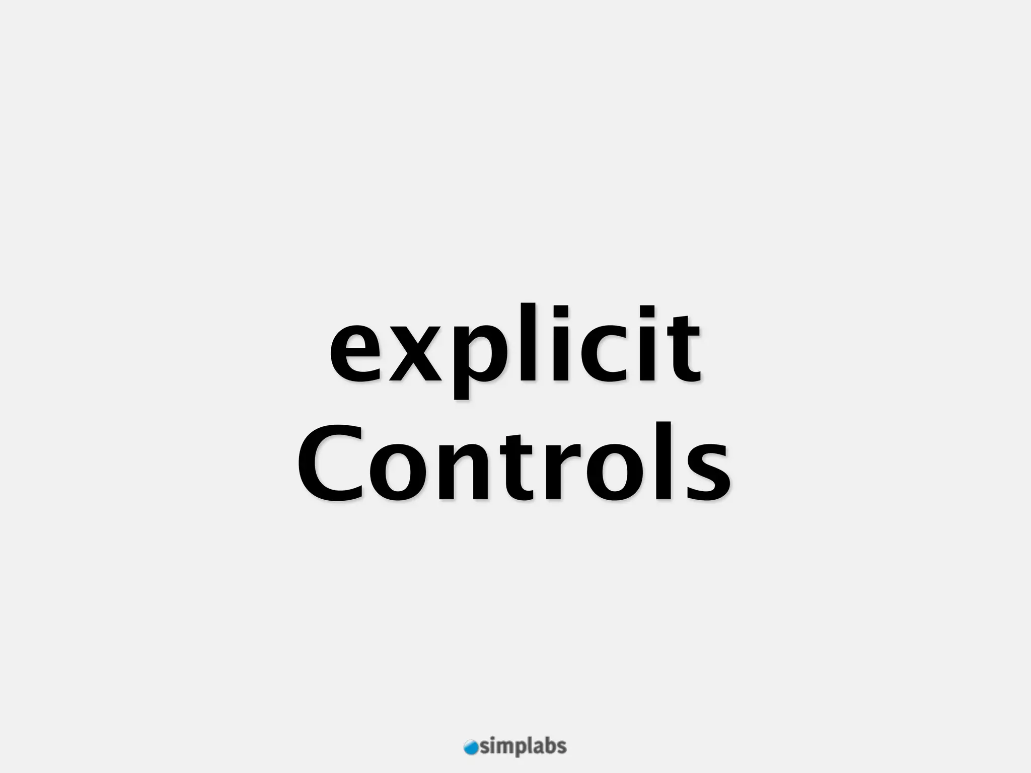 explicit Controls 