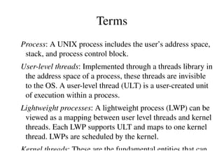 Primary Subsystems Process Management Manages all active processes and threads Memory Management Allocates memory for processes at run-time 