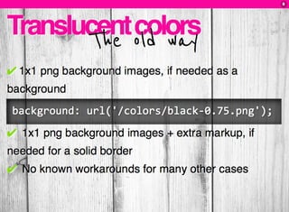 CSS3: A practical introduction (FT2010 talk)