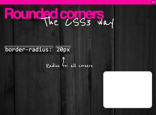 CSS3: A practical introduction (FT2010 talk)