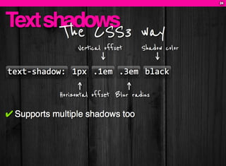 CSS3: A practical introduction (FT2010 talk)