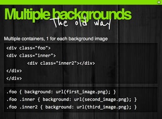 CSS3: A practical introduction (FT2010 talk)