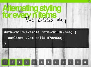 CSS3: A practical introduction (FT2010 talk)