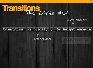 CSS3: A practical introduction (FT2010 talk)