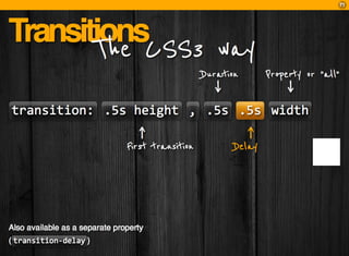 CSS3: A practical introduction (FT2010 talk)