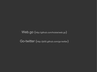 Building Web Applications in Go | ODP
