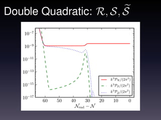 Double Quadratic: R, S, S
    10−7

    10−9

   10−11

   10−13
                                        k3 PR /(2π 2 )
        −15
   10                                   k3 PS /(2π 2 )
                                        k3 PS /(2π 2 )
   10−17
              60   50   40     30  20    10         0
                          Nend − N
 