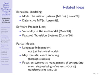 Partial
  Models:
  Towards
Modeling and
                                                     Related Ideas
 Reasoning
   ...