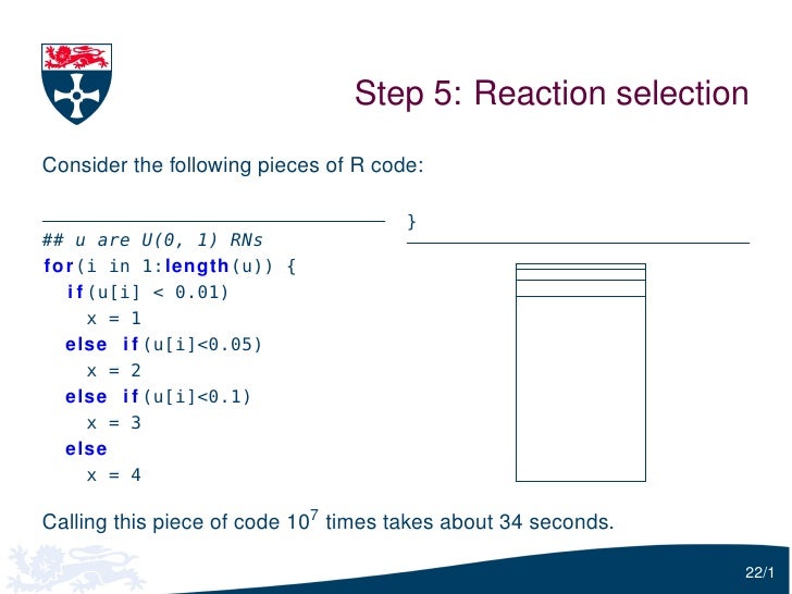 Speeding up the Gillespie algorithm