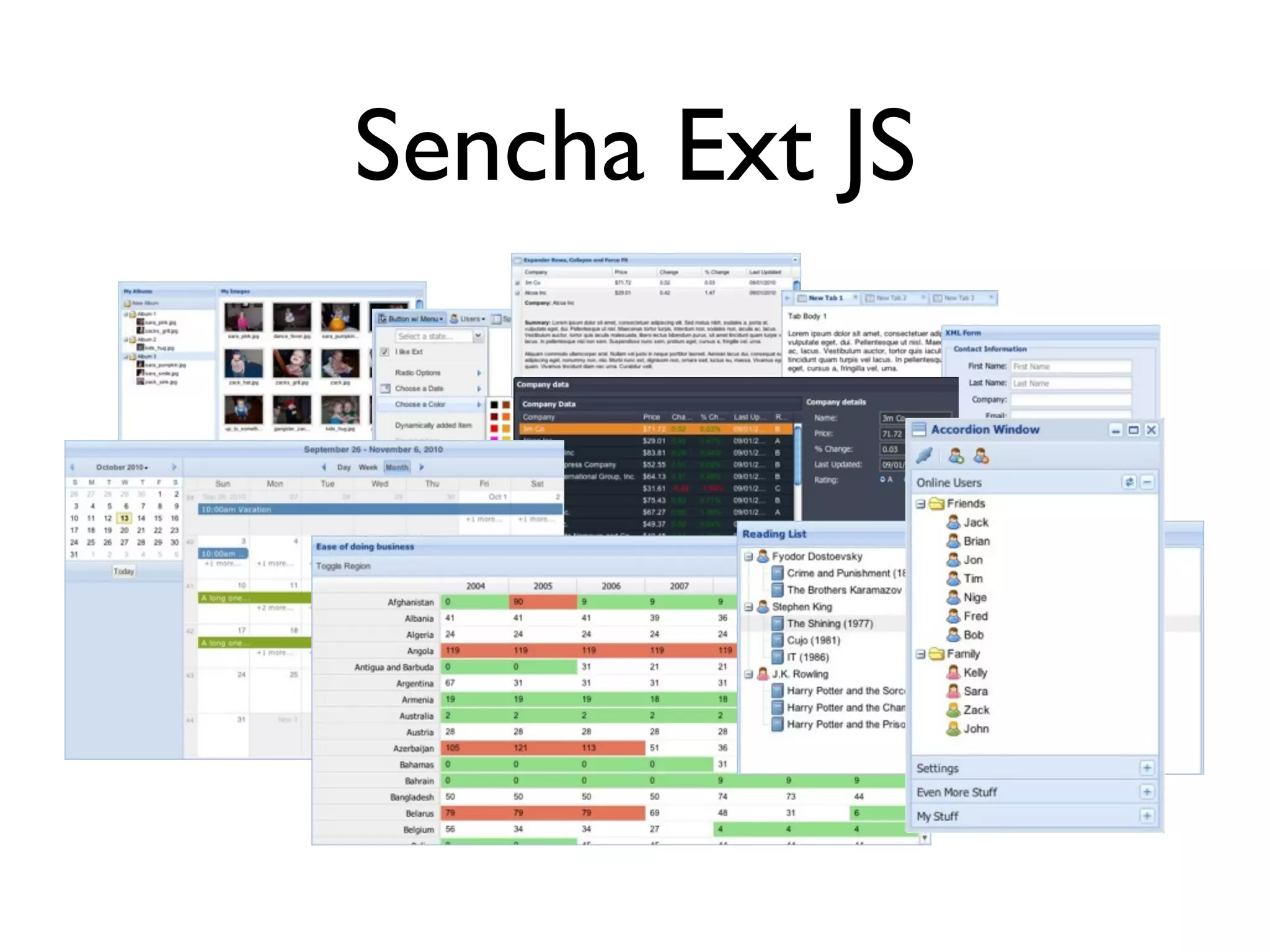 Sencha Ext JS
 