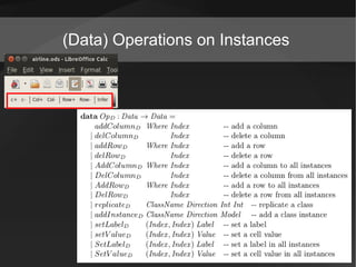 (Data) Operations on Instances




                                 22
 