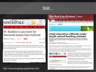 Still...




                                                3
http://www.eusprig.org/stories.htm
 