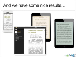 And we have some nice results…
 