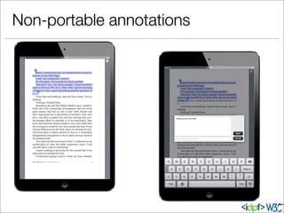 Non-portable annotations
 