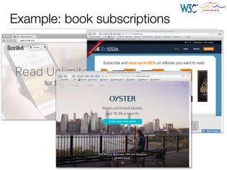 Example: book subscriptions
 