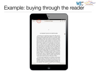 Example: buying through the reader
 