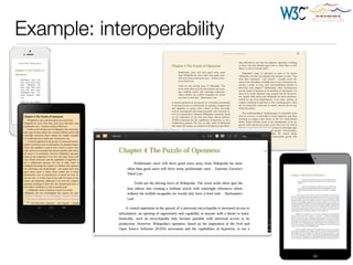 Example: interoperability
 