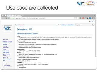Use case are collected
 