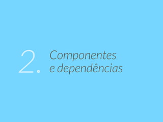 Componentes 
2. e dependências 
 