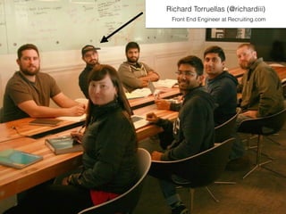 Richard Torruellas (@richardiii)
Front End Engineer at Recruiting.com
 