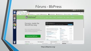 Fóruns - BbPress
https://bbpress.org/
 