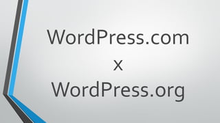 WordPress.com
x
WordPress.org
 