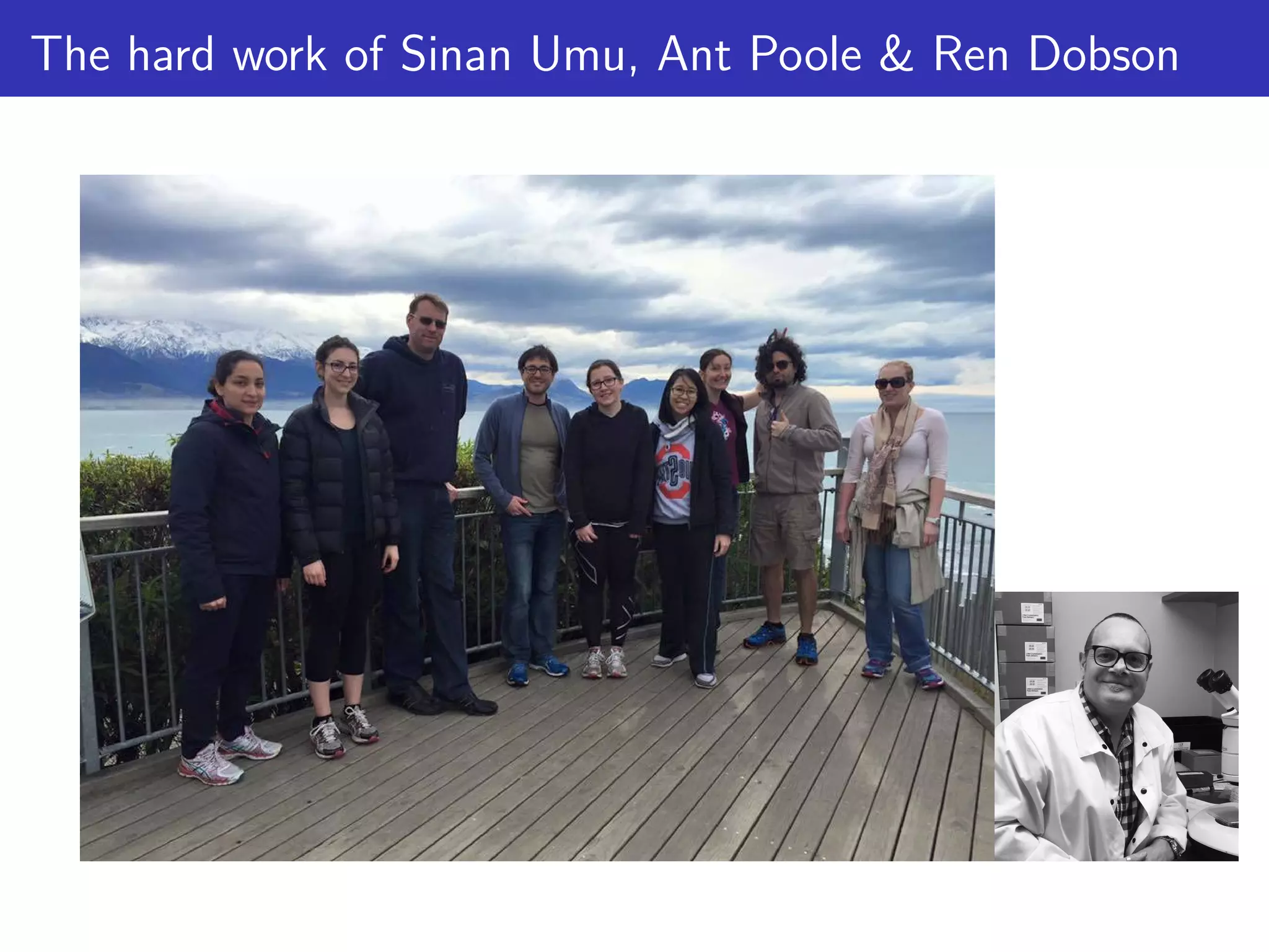 The hard work of Sinan Umu, Ant Poole & Ren Dobson
 