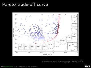 18 Fermentation http://www.ucl.ac.uk/~ucecesf/
Pareto trade-oﬀ curve
A Rodman, ESF, D Gerogiorgis (2018), CACE.
 