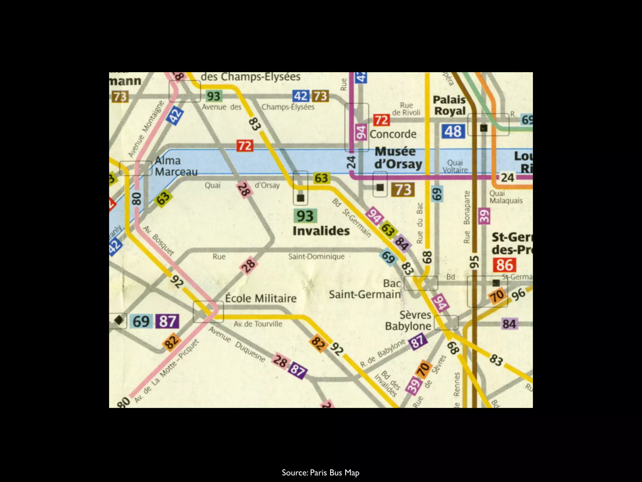 Source: Paris Bus Map
 