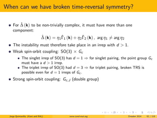Broken Time-Reversal Symmetry and Topological Order in Triplet ...