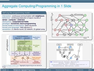 Aggregate Computing Research: an Overview | PPT