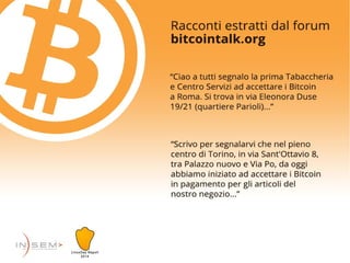 Bitcoin and the Real World