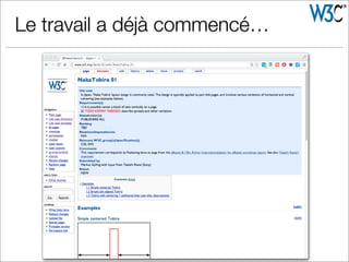 Le travail a déjà commencé…
 