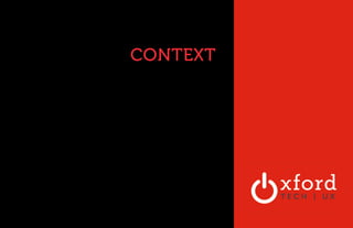 CONTEXT 
OXFORD TECHNOLOGY 
VENTURES 
 