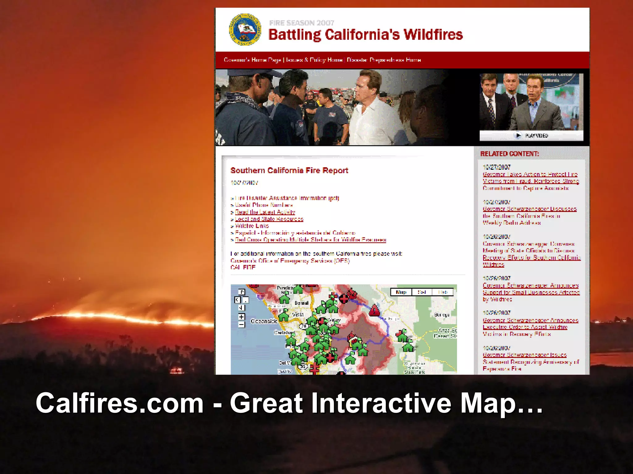 Calfires.com - Great Interactive Map… 
