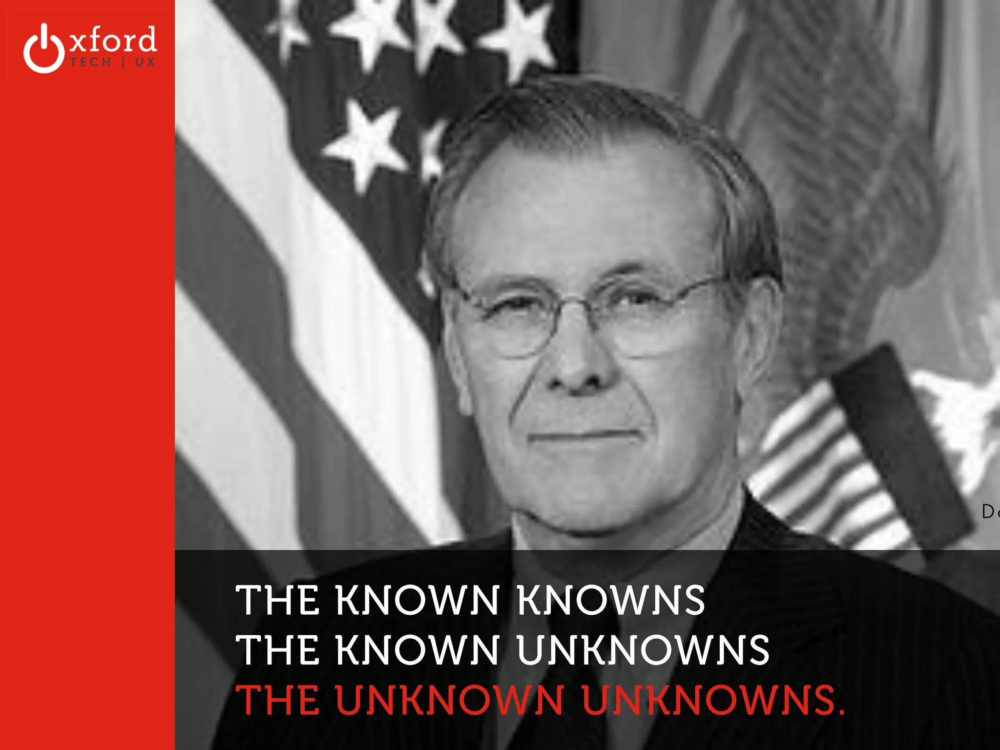 March to Nowhere 
NO $$ 
NO TIME 
WE KNOW OUR INDUSTRY 
WE KNOW WHAT OUR AUDIENCE WANTS 
AS AN EXPERT- YOU SHOULD KNOW WHAT’S BEST 
STIFLE CREATIVITY / FUEL MEDIOCRITY 
OxfordTech.us | GA: Web Metrics l August 2014 
 