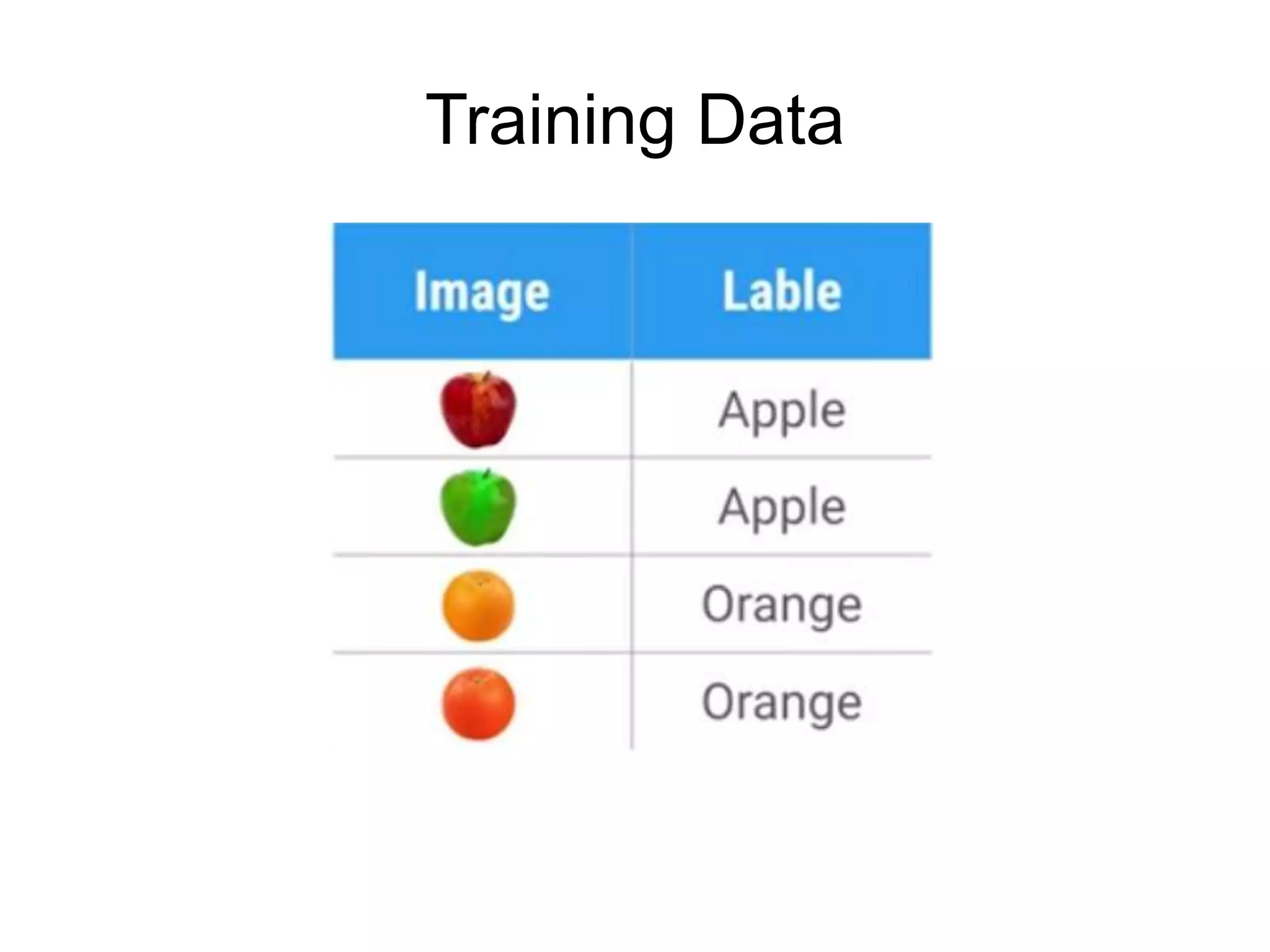 Training Data
 