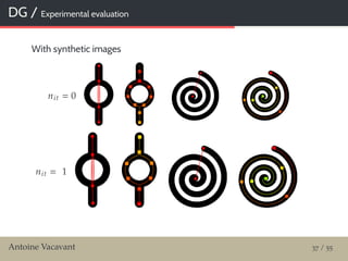 DG / Experimental evaluation
With synthetic images
nit 0
nit 1
Antoine Vacavant 37 / 55
 