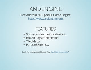 Creating Android Live Wallpapers using AndEngine | PDF