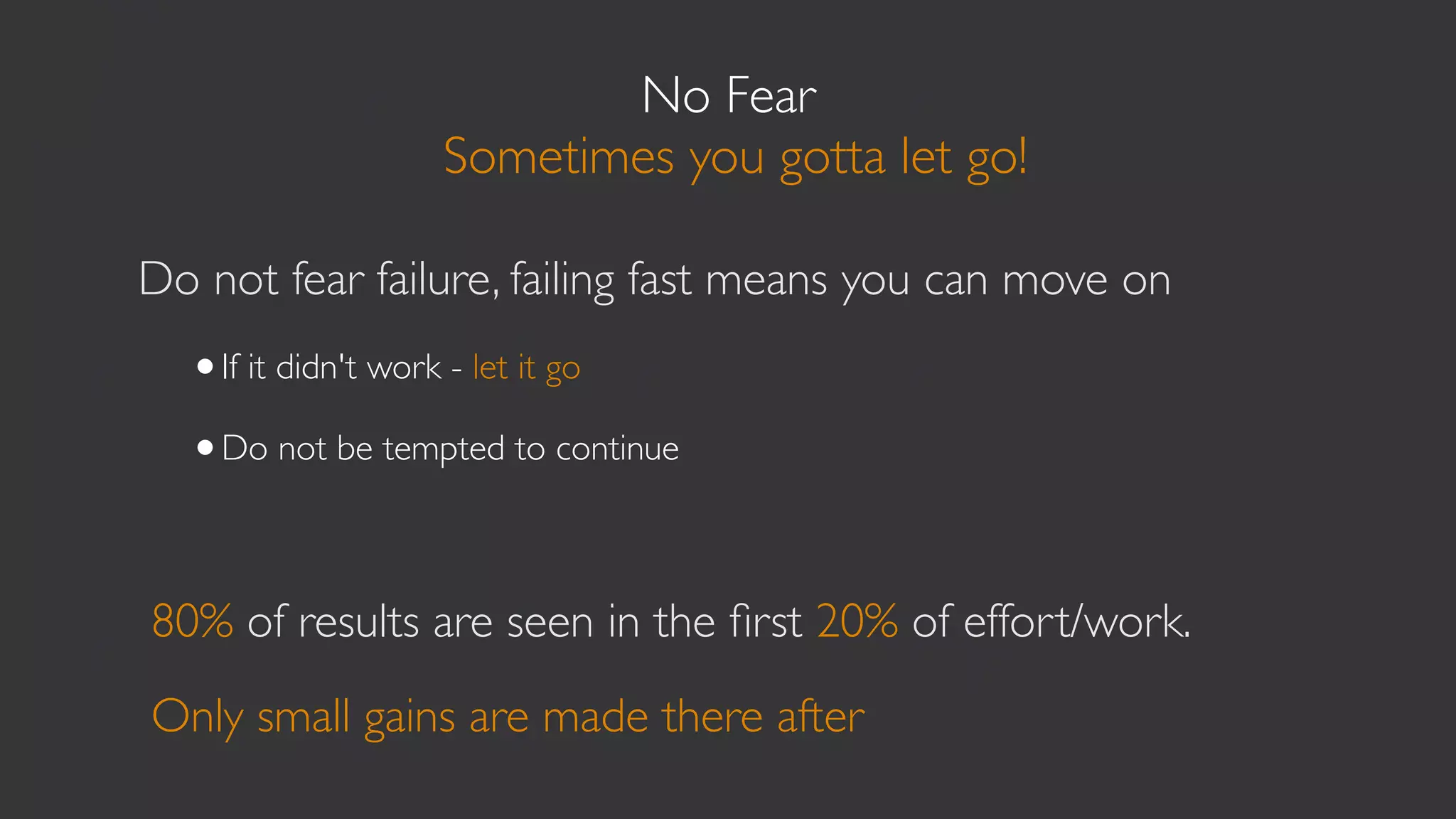 The recap
                   What was all that again?

•Organize & Hypothesize
•Align check your brand & its goals
•Wireframe your logic
•Build it rough and ready
•Keep it or ditch it
•No fear - you can and should let go sometimes
 