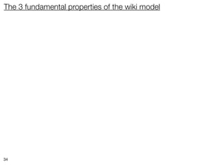 The 3 fundamental properties of the wiki model




34
 