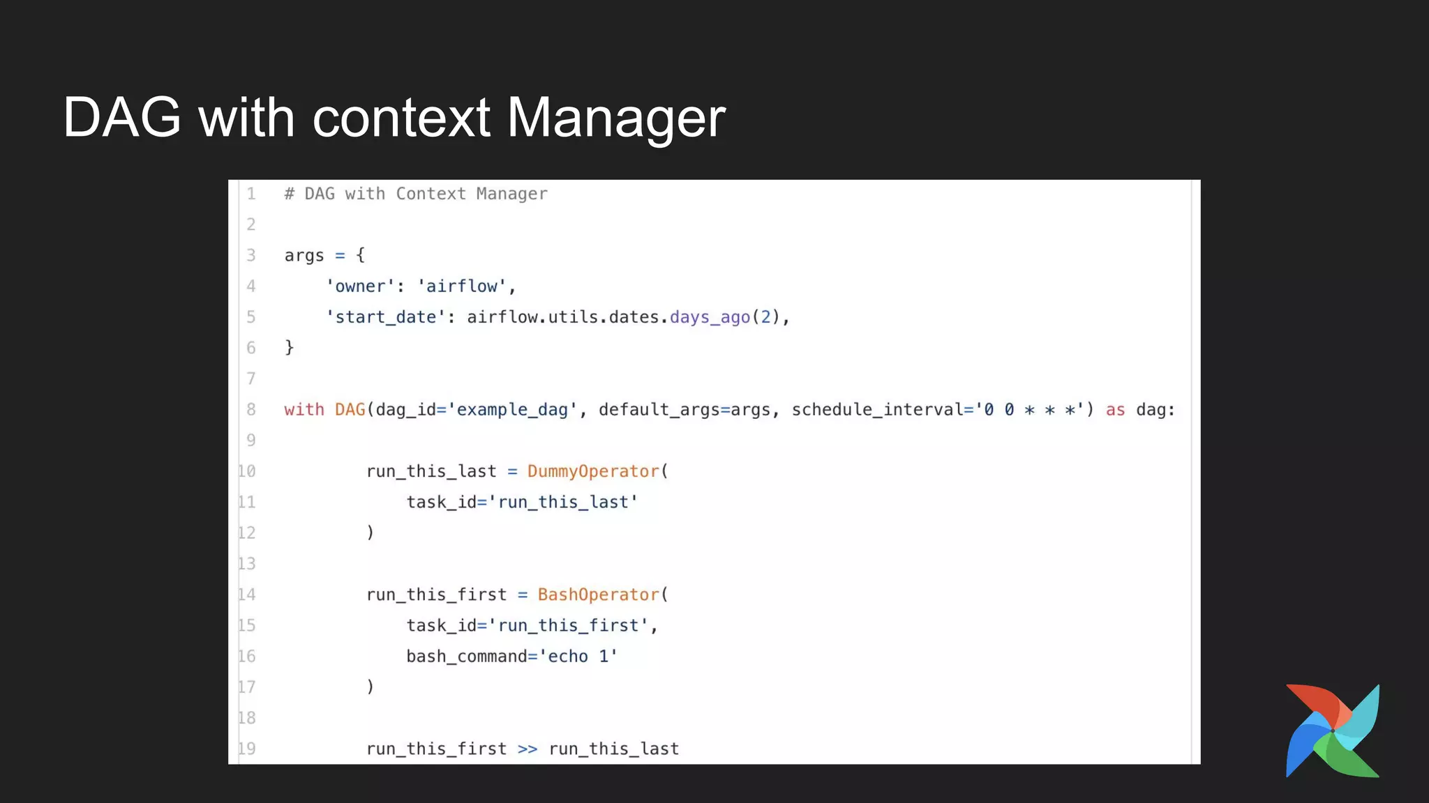 DAG with context Manager
 