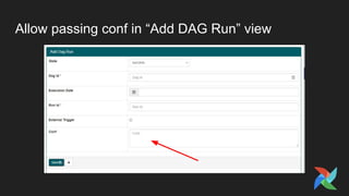 Allow passing conf in “Add DAG Run” view
 