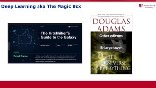 Deep Learning aka The Magic Box
 