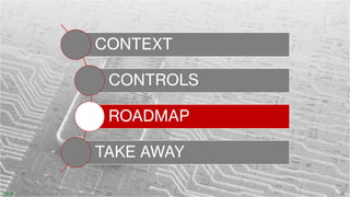 https://www.elysiumsecurity.com
CONTEXT
CONTROLS
ROADMAP
TAKE AWAY
32
PUBLIC
 