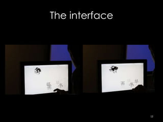 The interface




                12
 