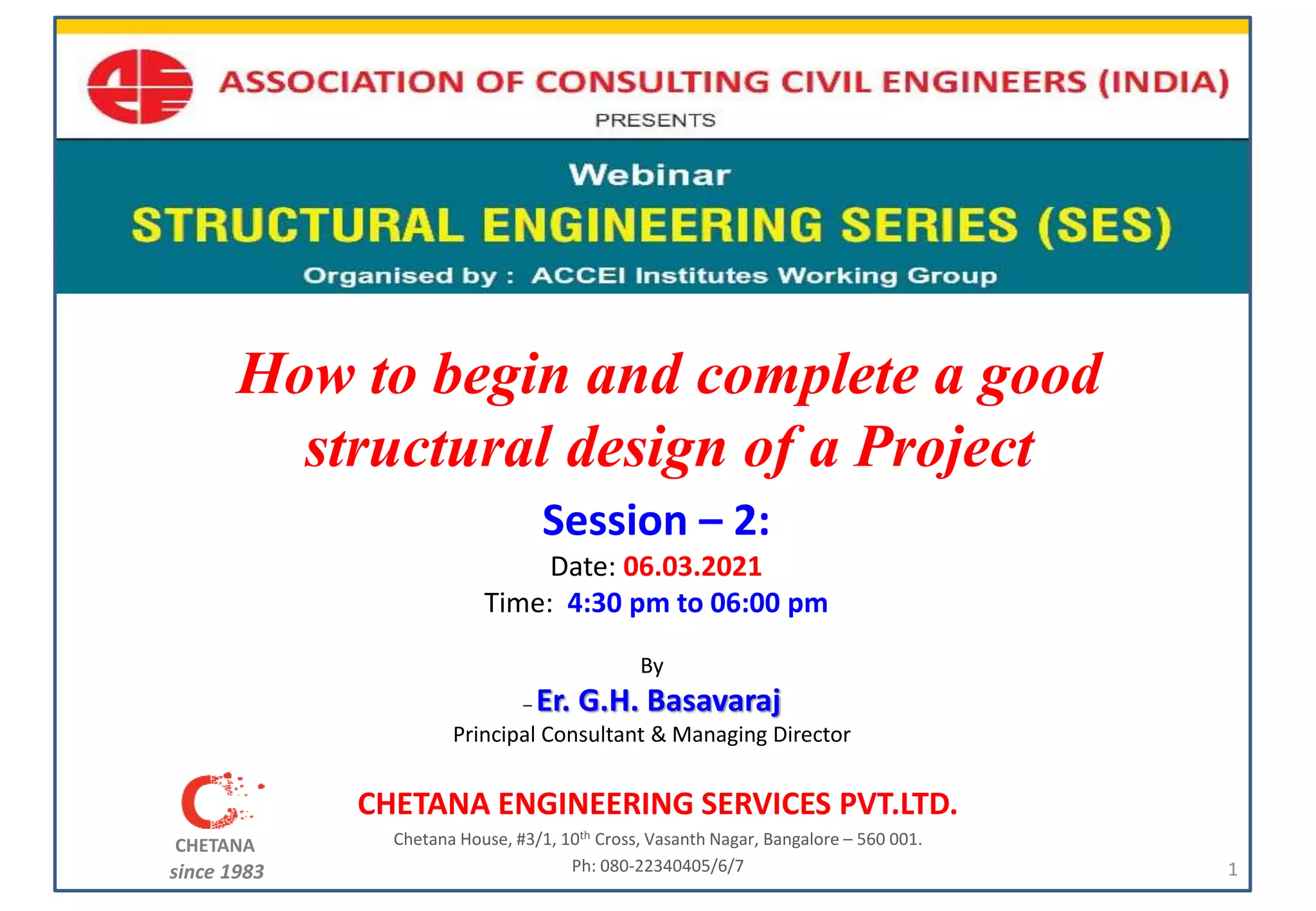 How to begin and complete a good structural design of a Project | PPTX